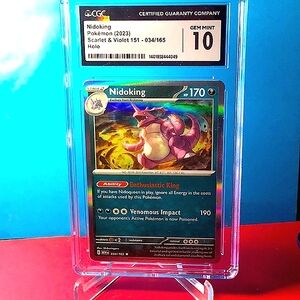 ✅🔥CGC MINT 10 GRADED 2023 NIDOKING ✅